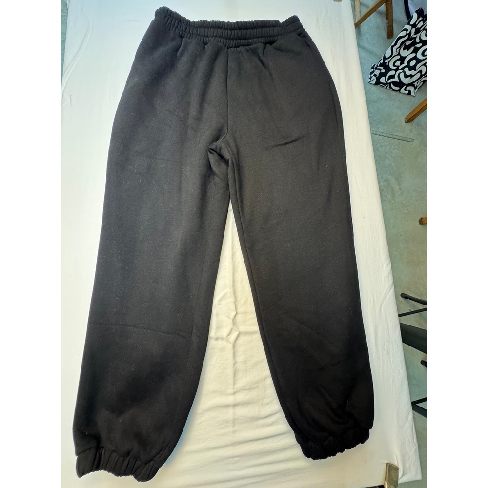 COMFRT Signature Sweatpants Black Heavyweight Fleece Joggers XL Relaxed Fit